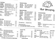 Fat Dumpling Bowen Hills menu