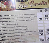 Tia Camila menu