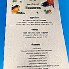 Cafe menu