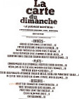 Le Jardin de Montreuil menu