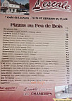 Pizzeria L'escale menu