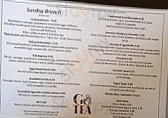 The G&tea House menu
