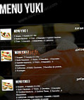 Yuki Sushis menu