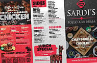 Sardi's Chicken menu