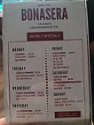 Bonasera Pizza Restaurant & Lounge menu