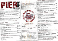 Pier Five menu