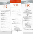 Auberge De Bagneux menu