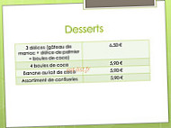 Bambou D'asie menu