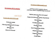 Auberge Albert Marie menu