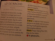 Lo De Nacho Pizzas menu