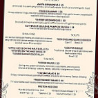 The Cove And Marina menu
