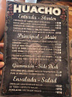 Huacho menu
