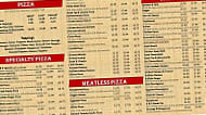 G S Pizza menu