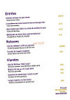 Le Clemenceau Brasserie Du Tigre menu