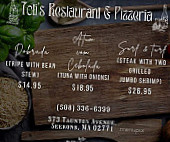 Toti's Grilled Pizzeria menu