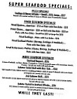 Tides Restaurants Pub menu