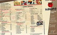 Yamato Asian Bistro menu