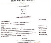 Rsetaurant La Savane menu