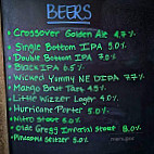 Hitchcock Brewing Company menu