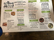 Rolling Thai menu