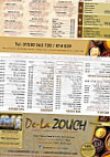 De La Zouch menu