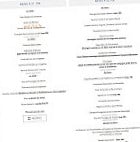 L'auberge De L'ecluse menu