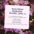 Swan House Tea Room menu