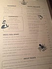 Hope and Anchor menu