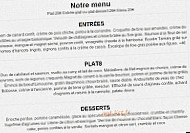 Du Plaisir A La Toque menu