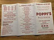 Poppi's Pizzeria menu