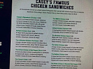 Casey's Publichouse menu