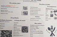 De La Gare menu