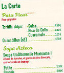 Taco Memo menu