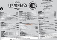 Les Varietes menu