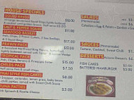 Fork N' Fish menu