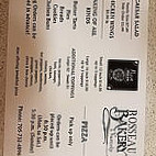 Rosseau Bakery menu