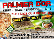 Palmier D'or menu