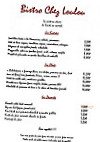 Chez Loulou Paris 11 ème menu