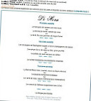 L'Ermitage du Bois Joli menu