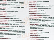 Beer Cafe menu