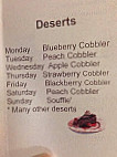 Country Cafe menu