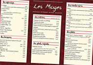 Les Moges menu