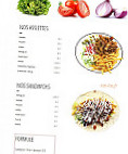 Mondial Kebab menu