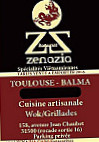 Zenazia Ii menu