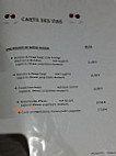 Le Bouchon D'orb menu