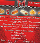 M Jacky's menu