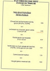 Chez L'ami Fritz menu