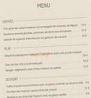 Le Cabanon de la Butte menu