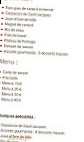 L'Auberge Des Rochers menu