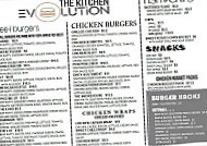 The Kitchen Evolution menu